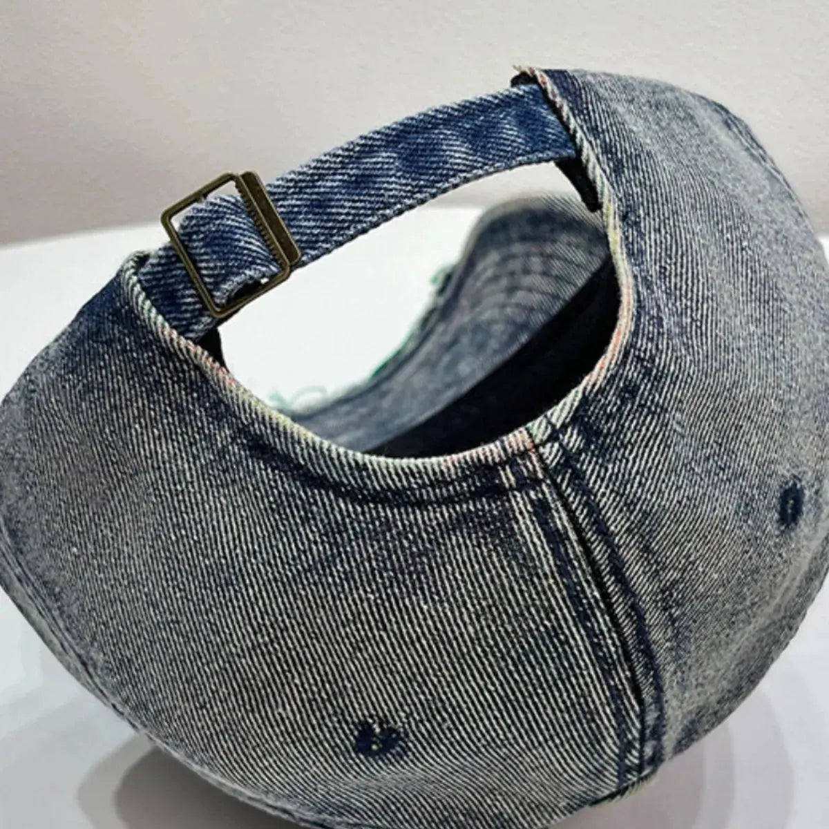Distressed Adjustable Baseball Cap by Partner Label