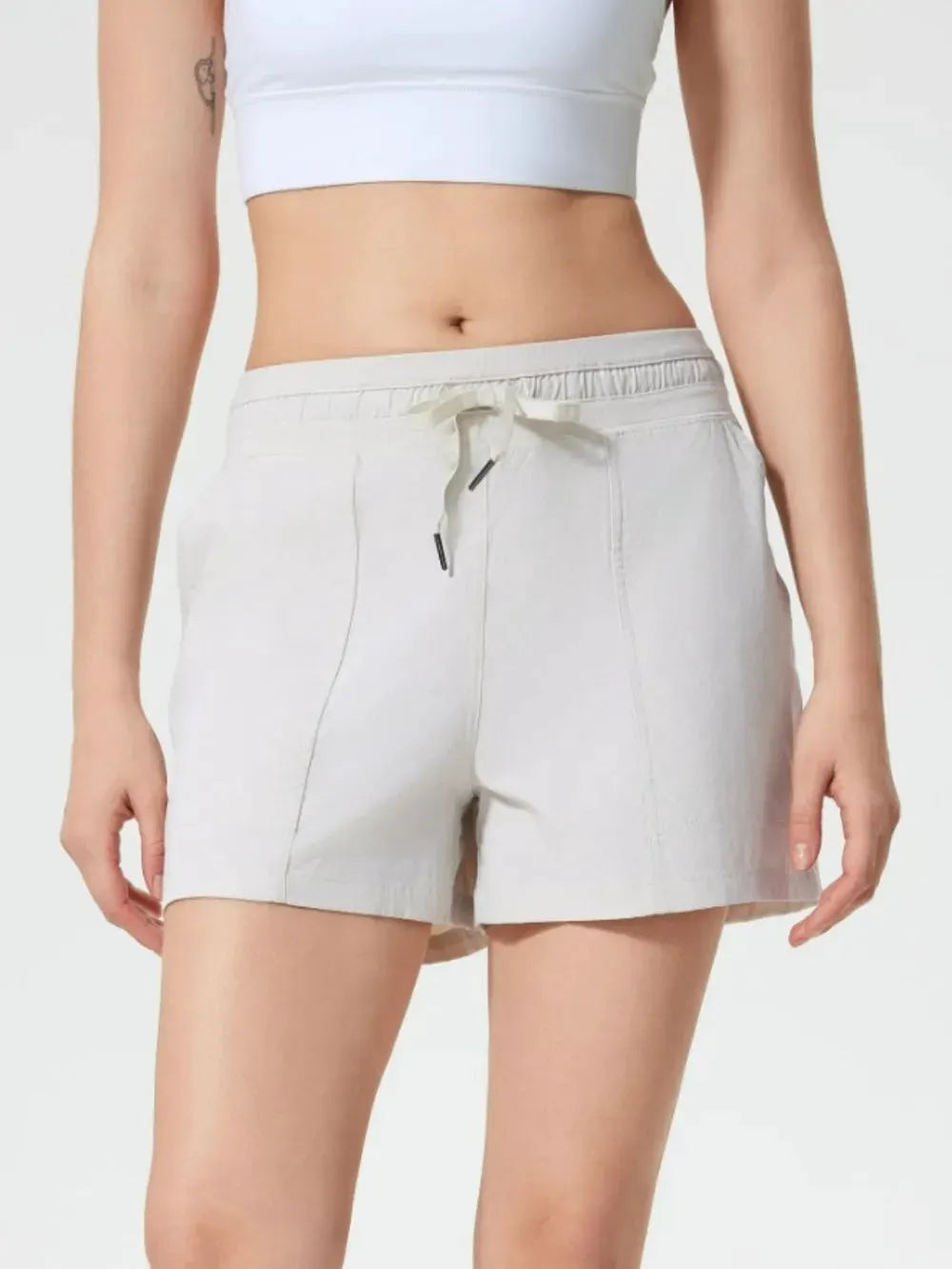 Millennia Drawstring Active Shorts with Pockets by Millennia