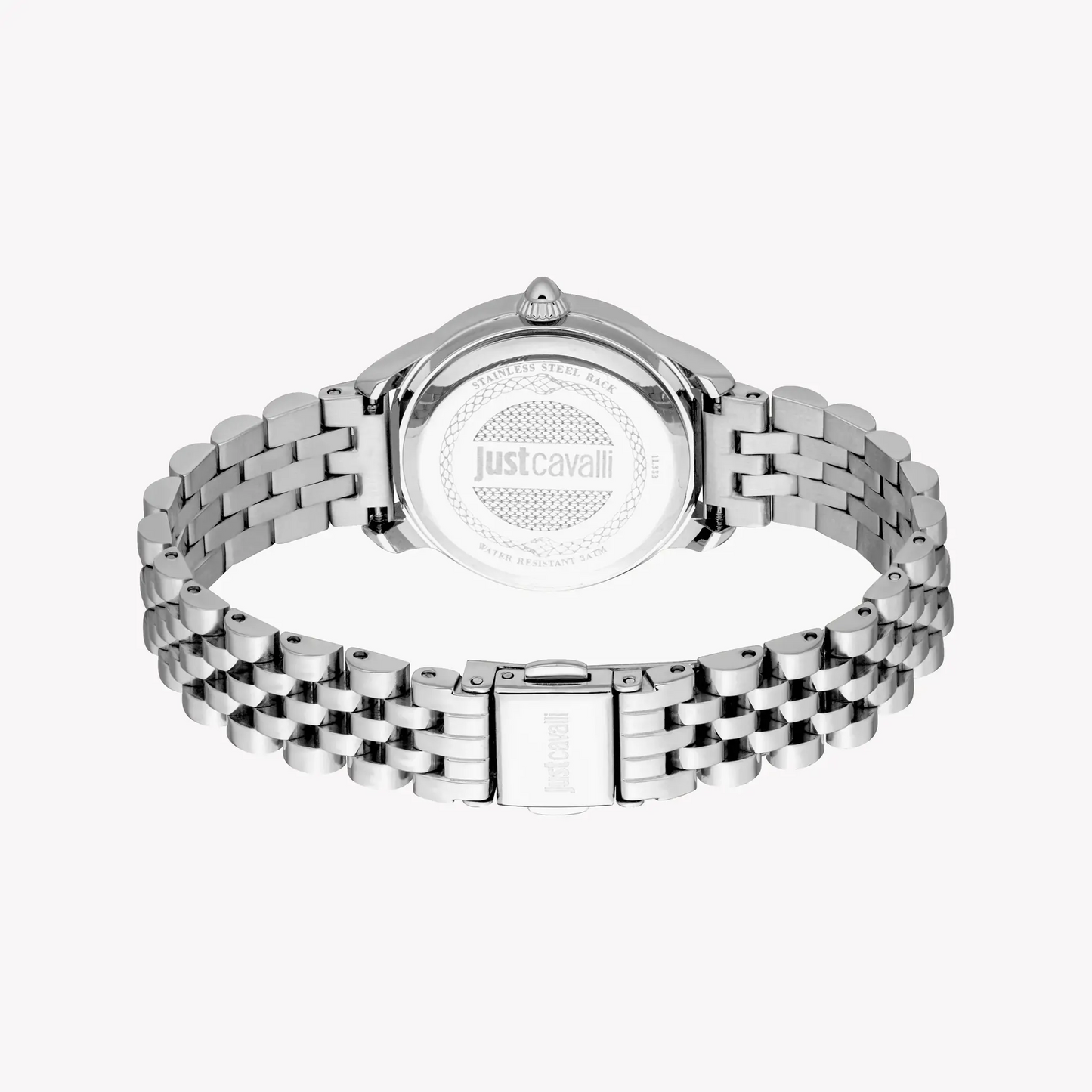 Just Cavalli Women's Silver Watch, Dark Blue Dial | Jc1l333m0015 by JUST CAVALLI