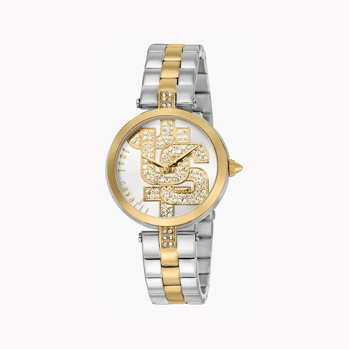 Just Cavalli Women's Two Tone Stainless Steel Watch, Silver Dial | Jc1l241m0085 by JUST CAVALLI