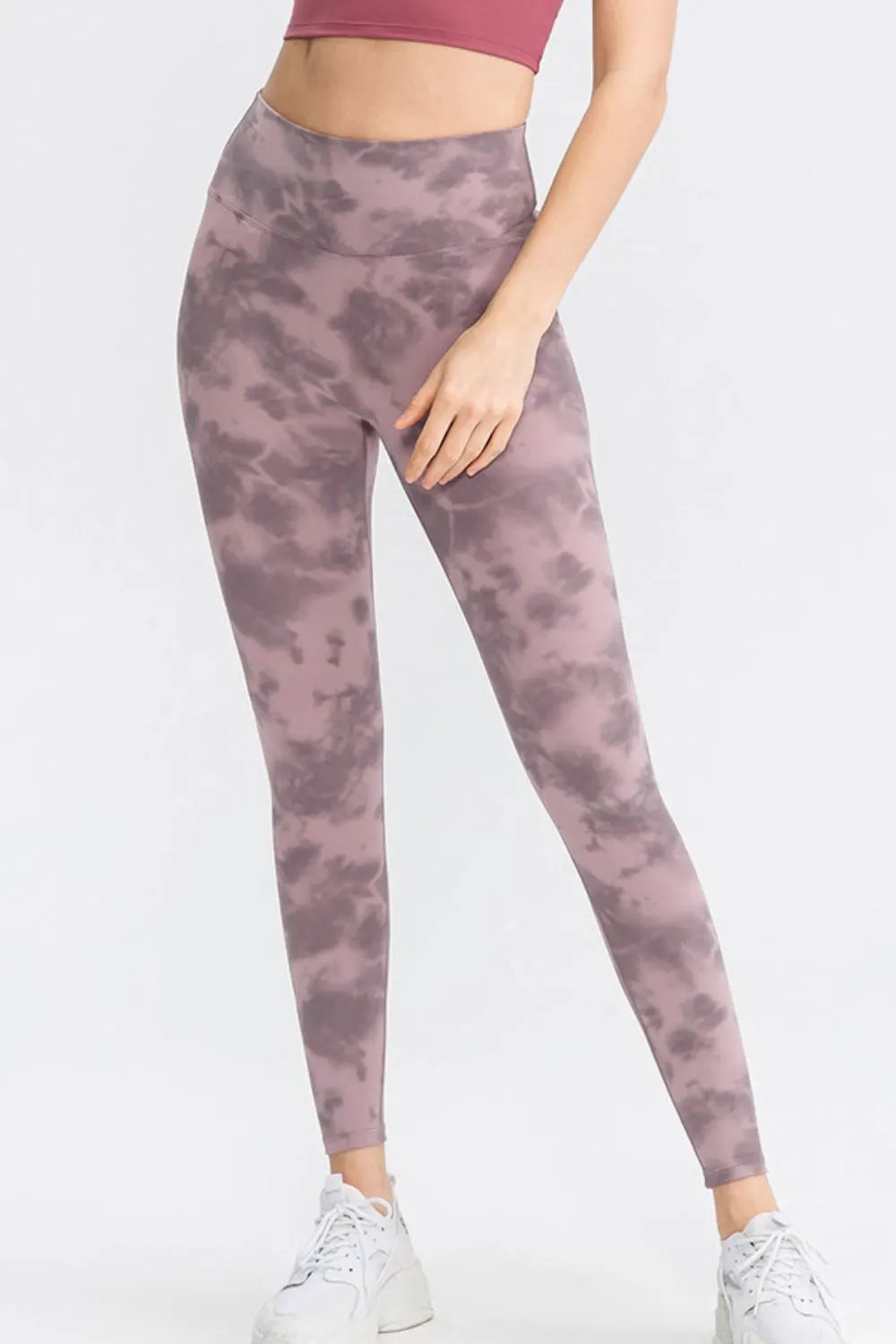 Wide Waistband Slim Fit Long Sports Pants by Partner Label