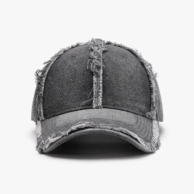 Raw Hem Cotton Baseball Cap by Partner Label