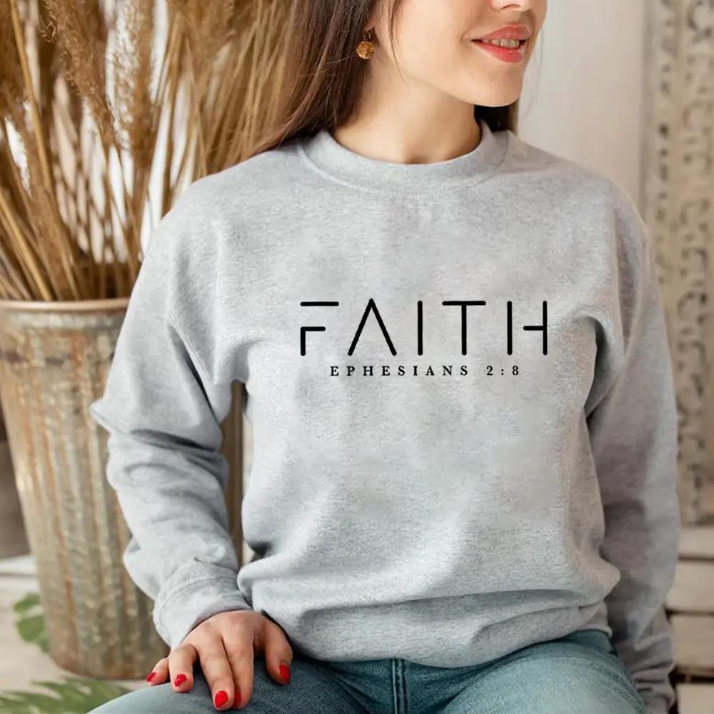 Trendy Faith Sweatshirt Bible Verse Shirt Christian Clothing by Maiden-Art