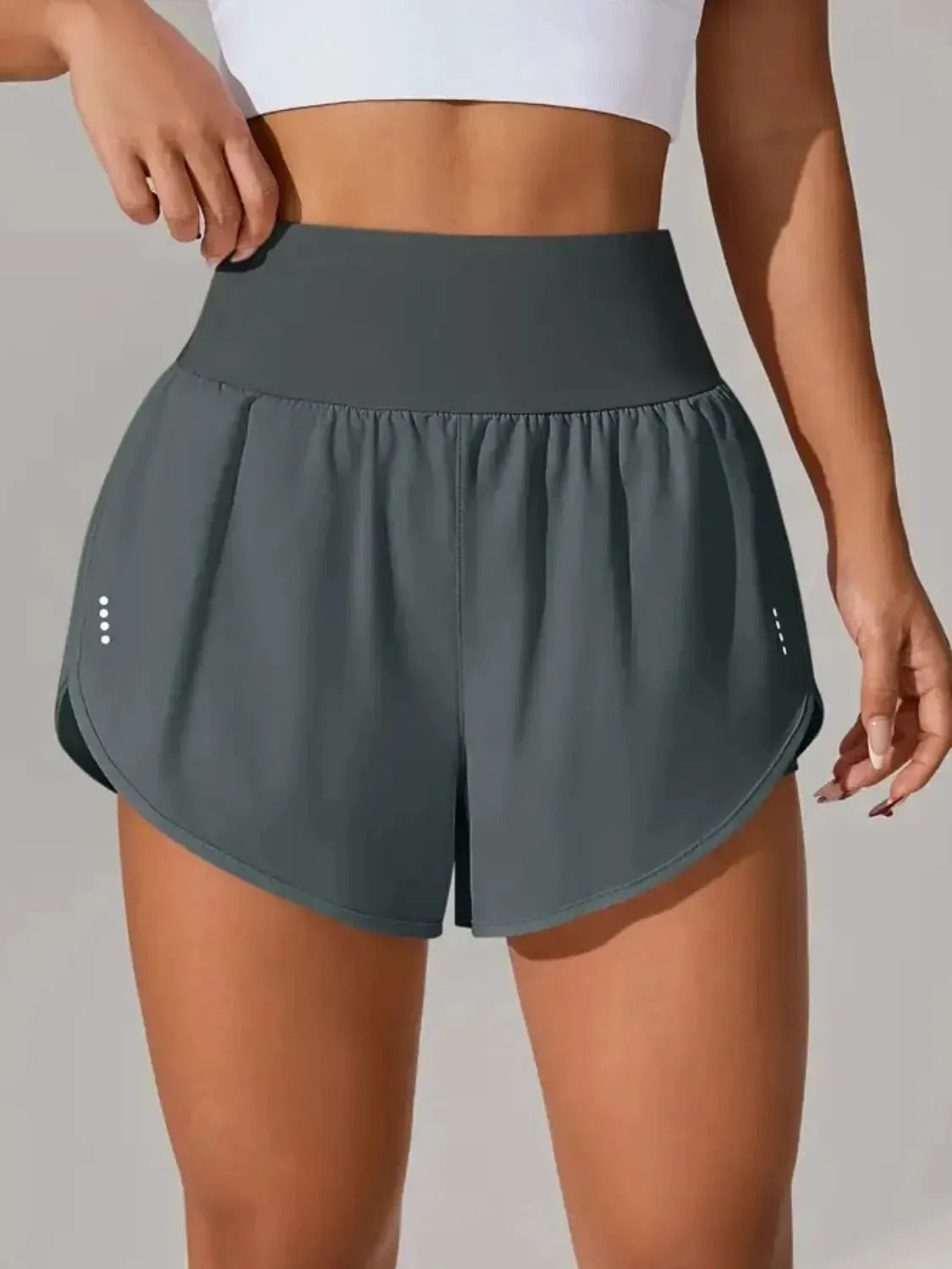 Pocketed High Waist Active Shorts by Partner Label