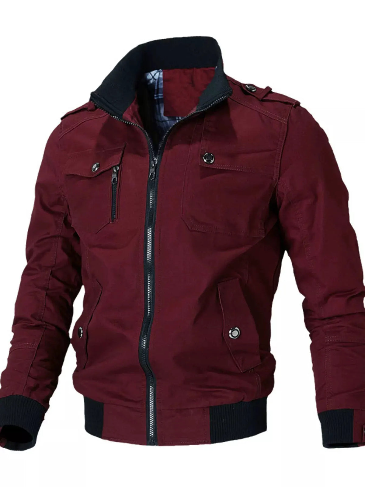 Men's Plus Size Casual Zip Up Lightweight Jacket by Partner Label
