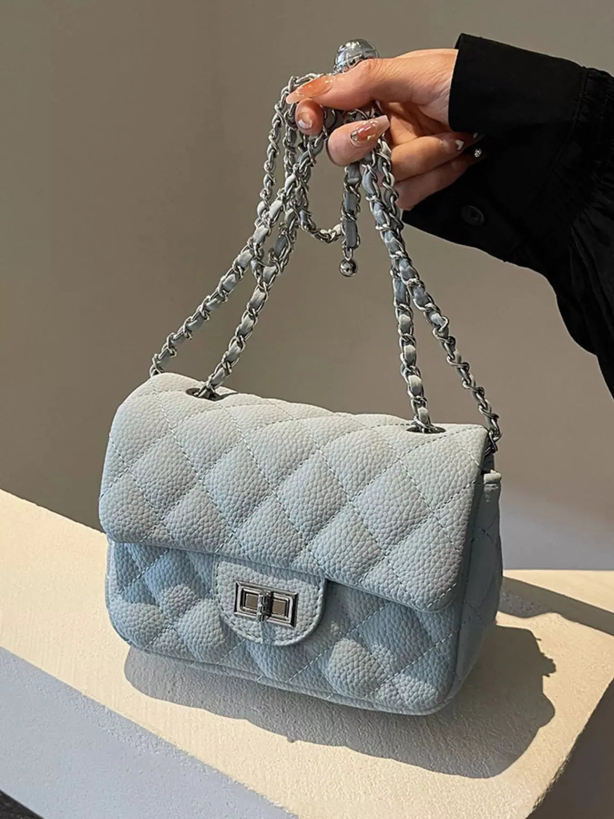 Quilted Chain Crossbody Bag by Partner Label