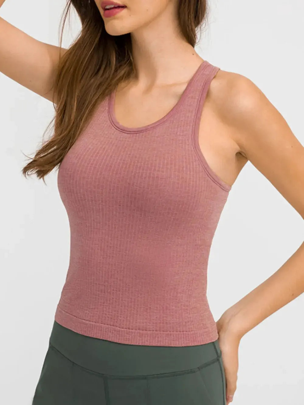 Millennia Round Neck Racerback Active Tank by Millennia