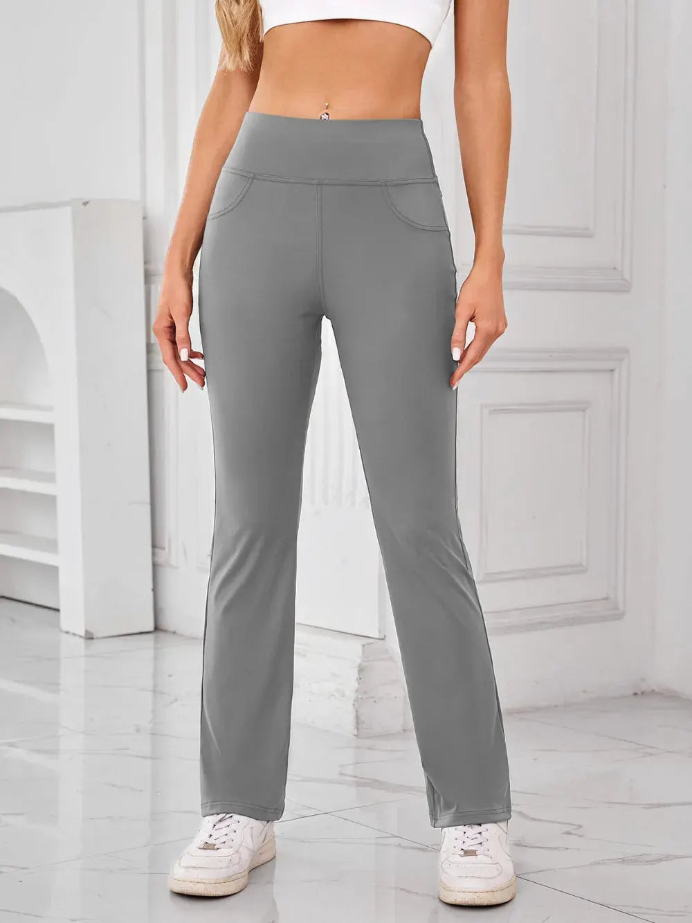 Lovelet High Waist Active Pants with Pockets by Lovelet