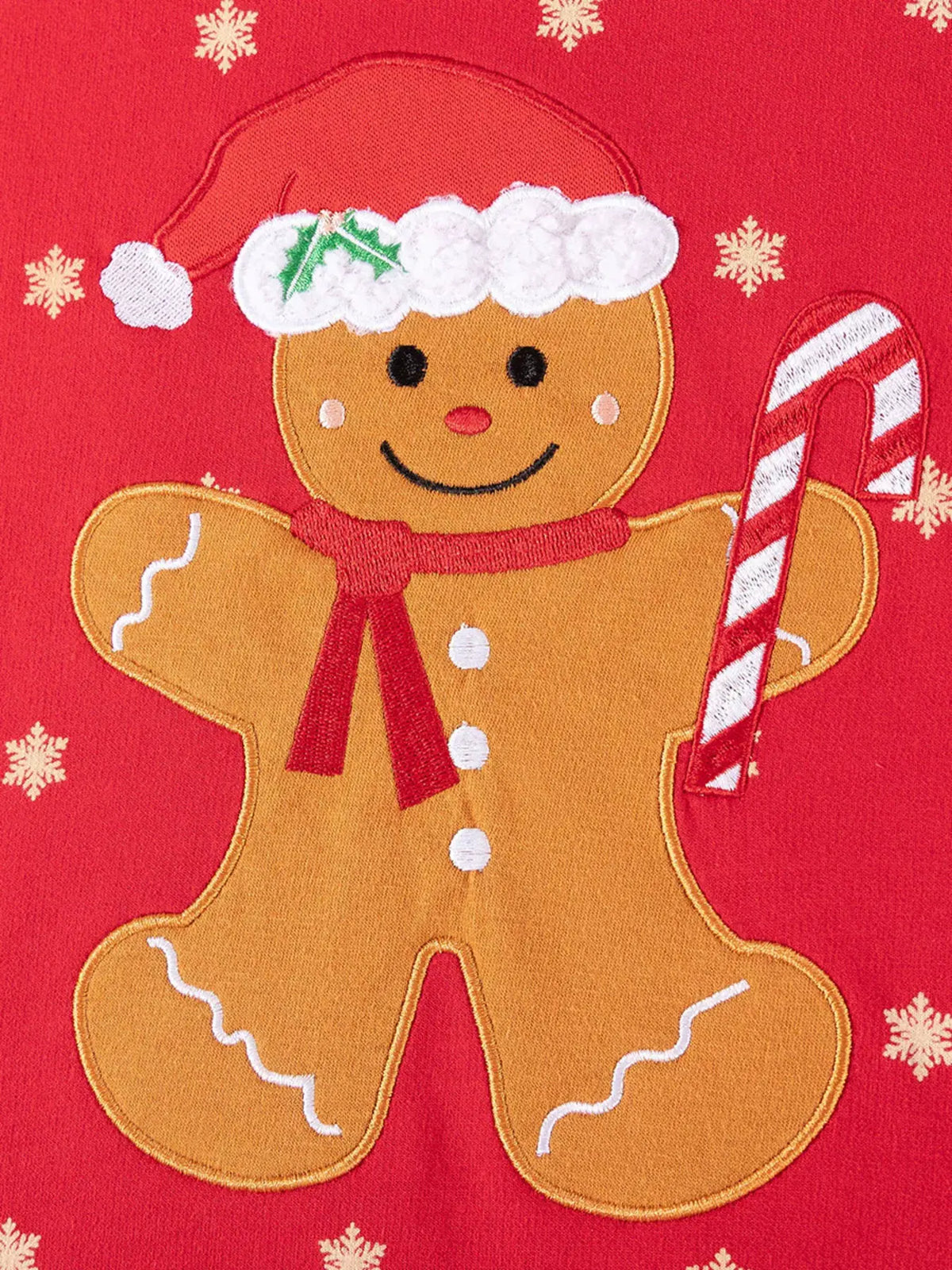 Children's Gingerbread Man Graphic Sweatshirt and Flared Pants Set by Partner Label