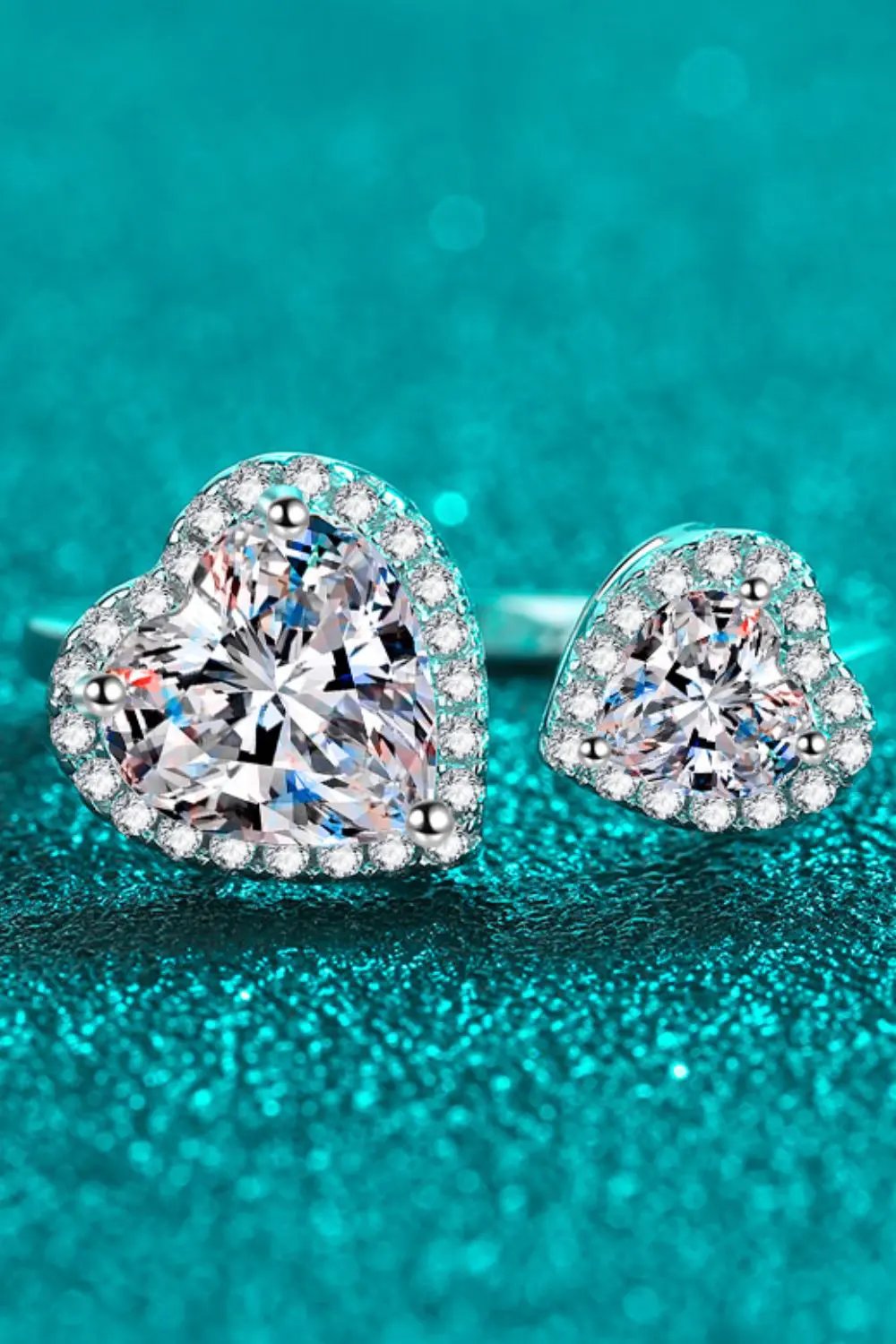 Heart-Shape Moissanite Open Ring by Partner Label