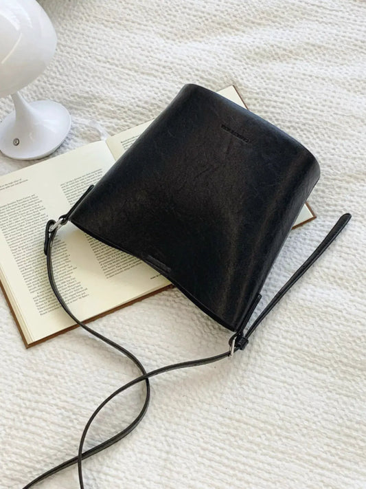 Leather Bucket Crossbody Bag by Partner Label