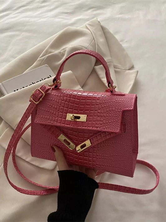 Embossed Flap Crossbody Bag by Partner Label