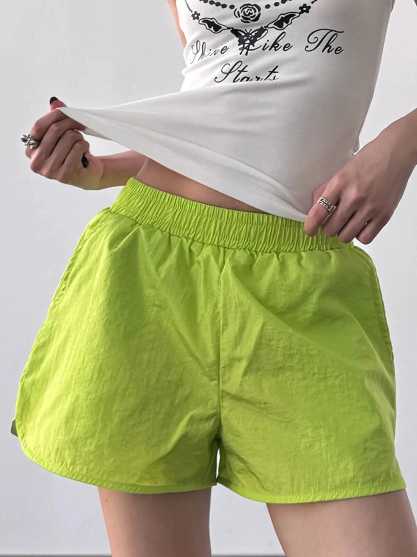 Elastic Waist Active Shorts by Partner Label