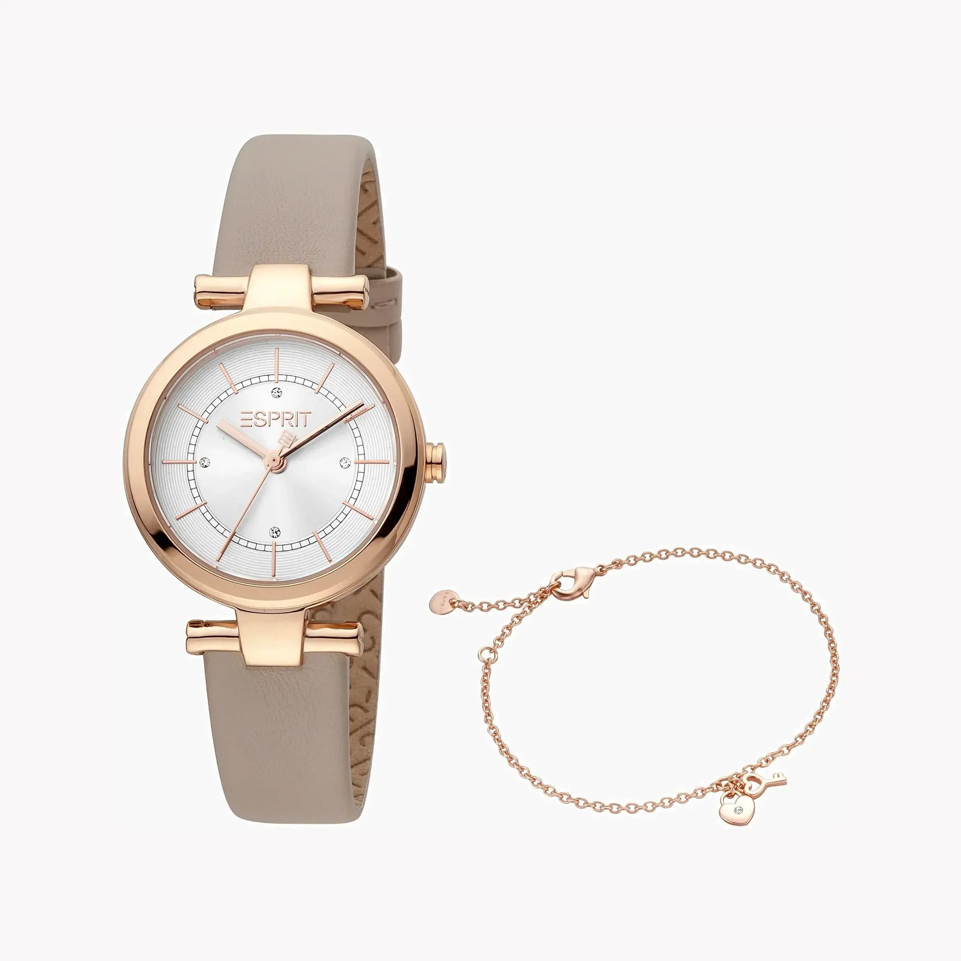 Esprit Women's Silver Dial Watch, Brown Leather Band | ES1L281L0045 by ESPRIT