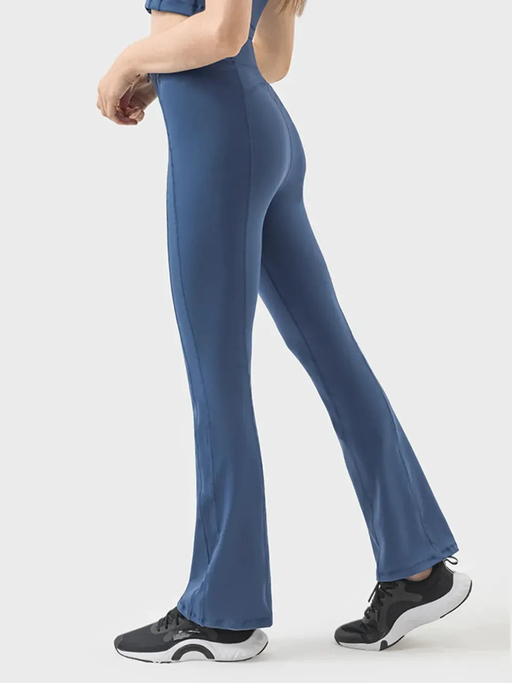 Millennia Zipper Detail High Waist Active Pants by Millennia