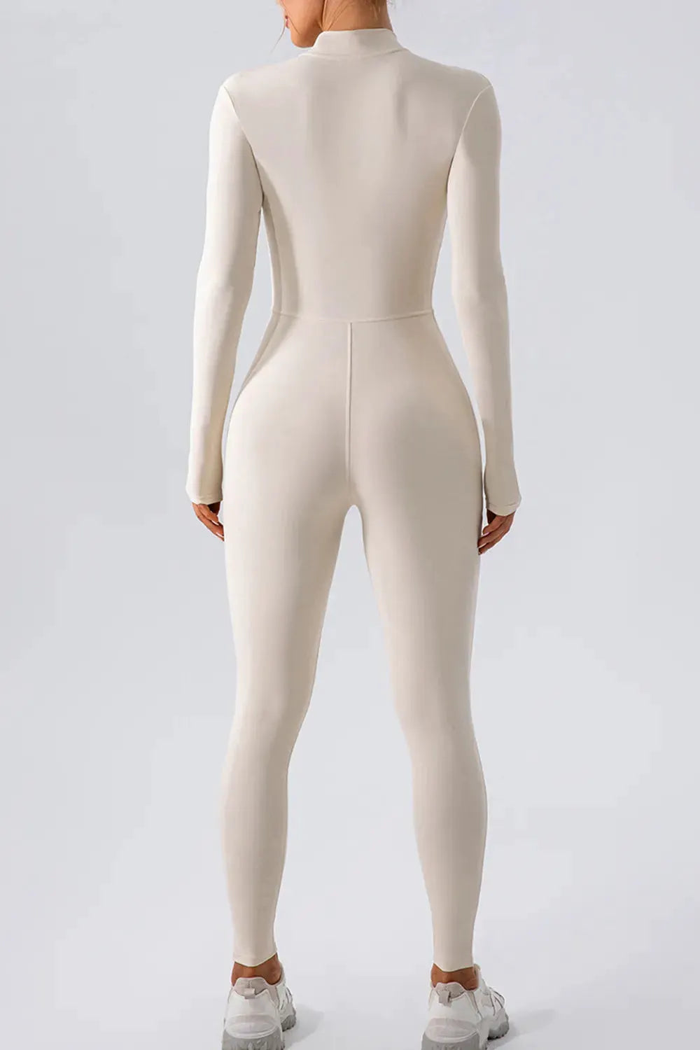 Half Zip Mock Neck Active Jumpsuit by Partner Label