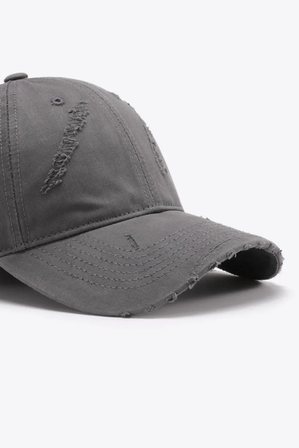 Distressed Adjustable Baseball Cap by Partner Label