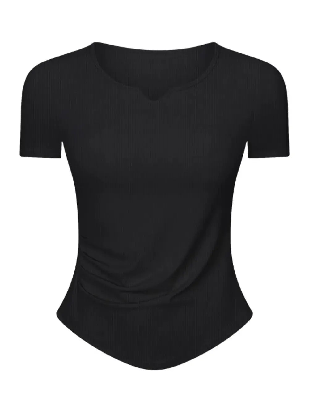 Millennia Notched Short Sleeve Active T-Shirt by Millennia