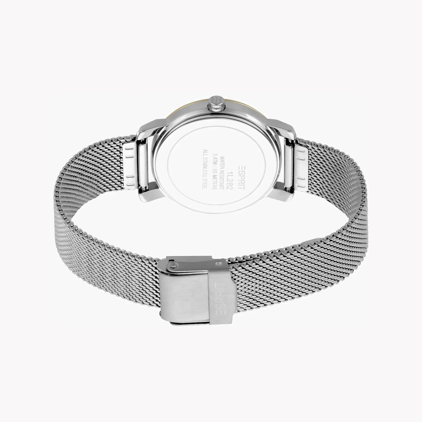 Esprit Women's Silver & Gold Stainless Steel Watch, Silver Dial | Es1l119m0045 by ESPRIT
