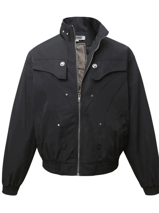 Men's Zip Up Long Sleeve Jacket by Partner Label