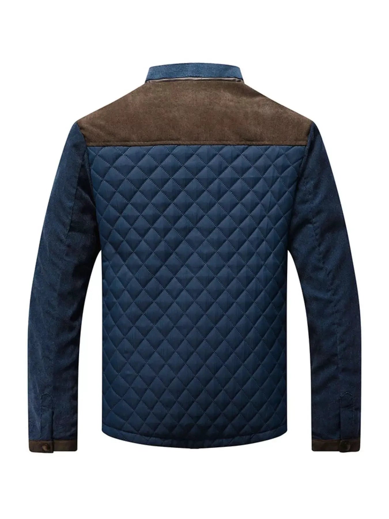 Men's Full Size Quilted Snap Down Jacket Plus Size by Partner Label