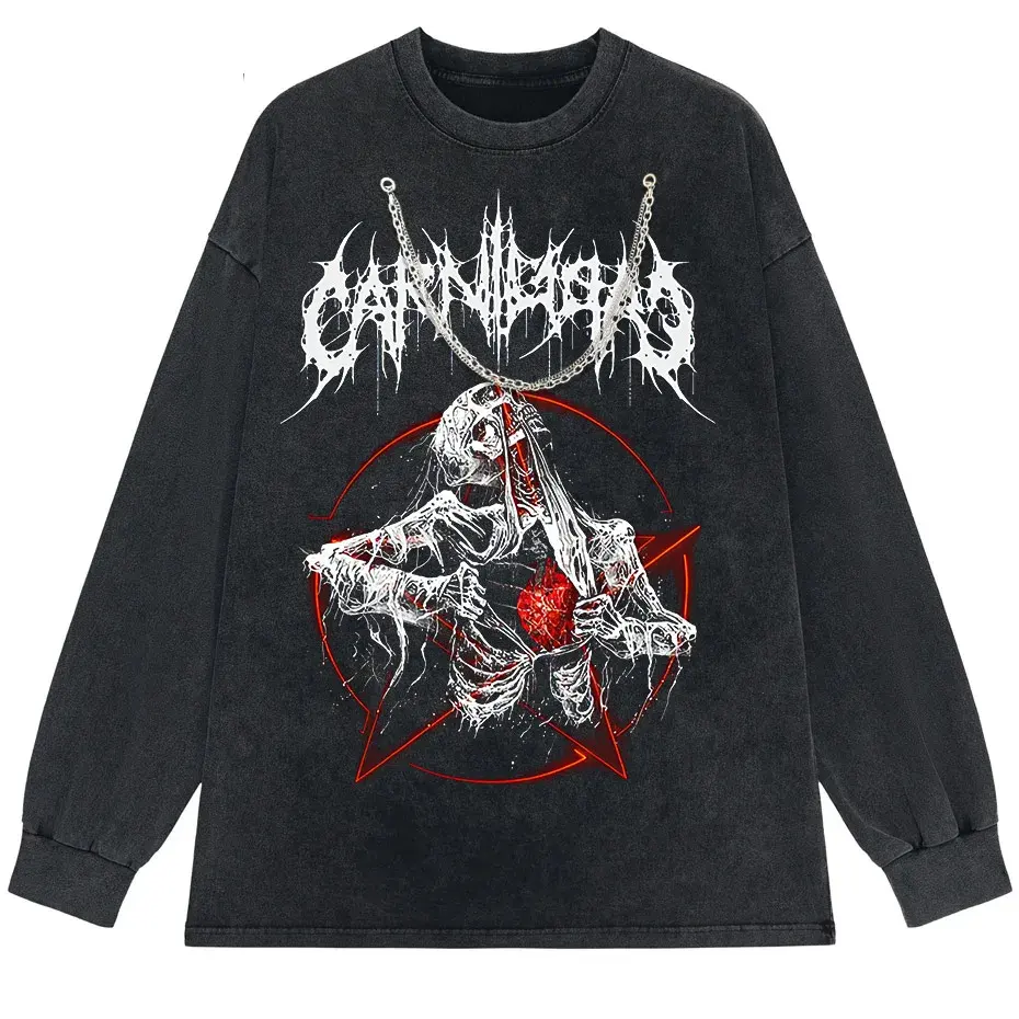 Gothic Demon Anime Print T-Shirt Y2K Harajuku Streetwear by Vimost Shop