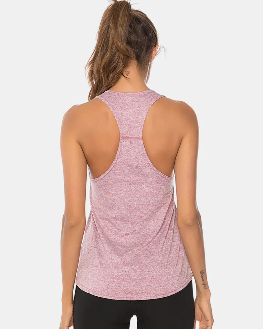 Full Size Scoop Neck Wide Strap Active Tank by Partner Label