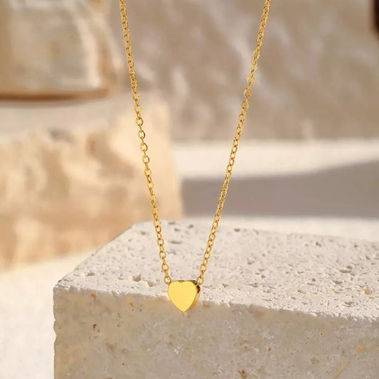 18K Gold-Plated Heart Pendant Necklace by Partner Labels
