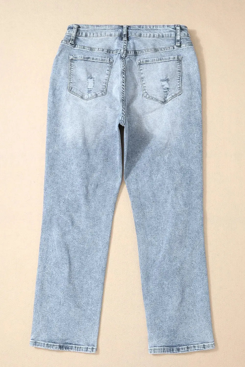 Distressed High Waist Jeans by Partner Label