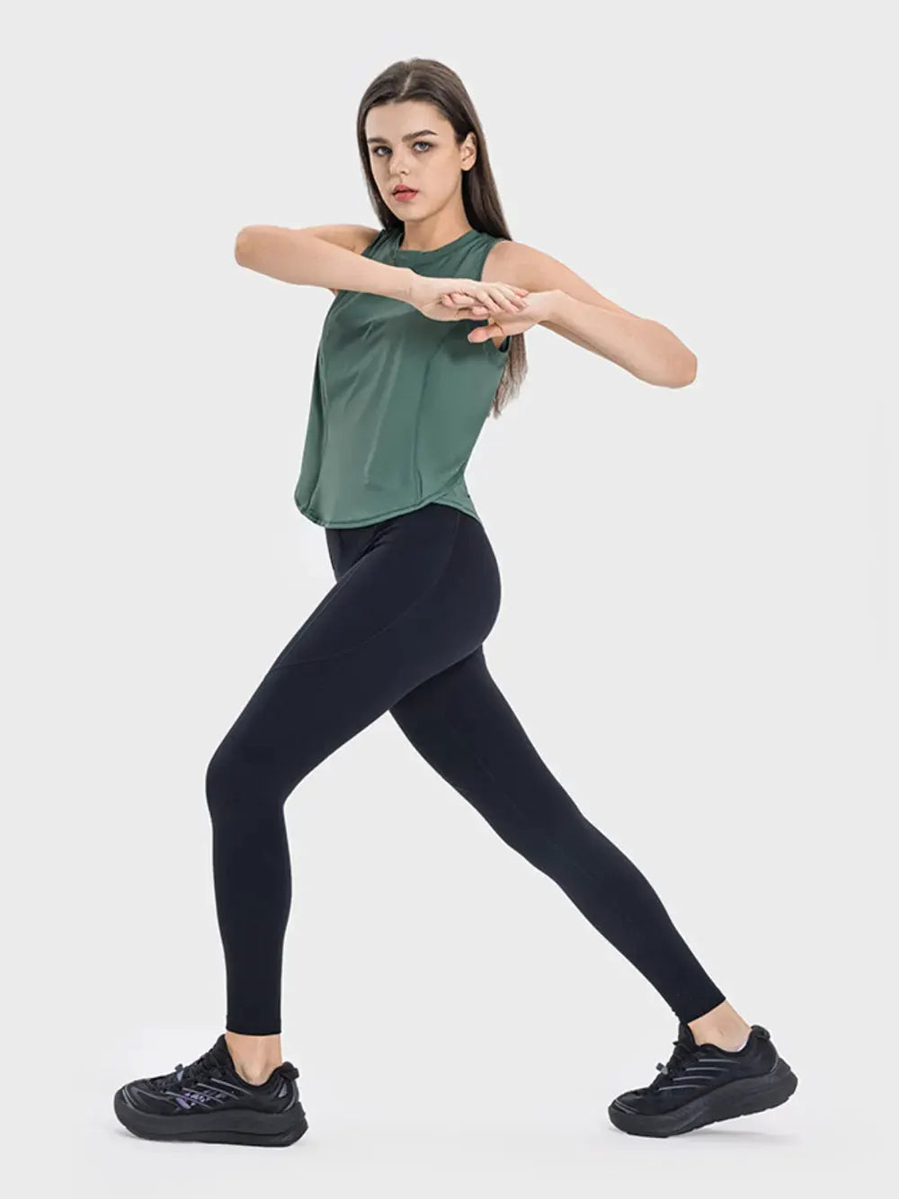 Millennia Round Neck Active Tank by Millennia
