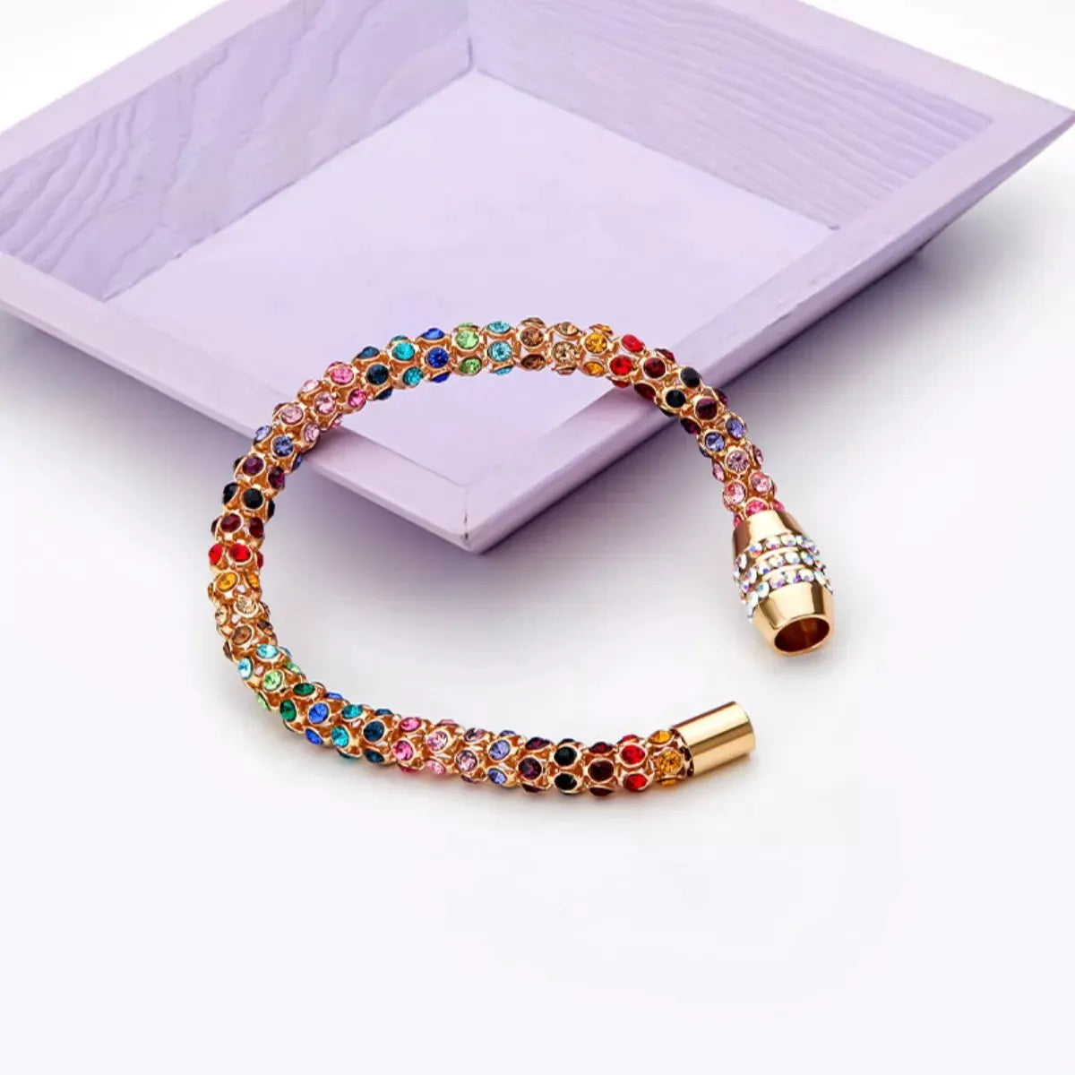 Multi-Colored Crystal Bracelet by Partner Label