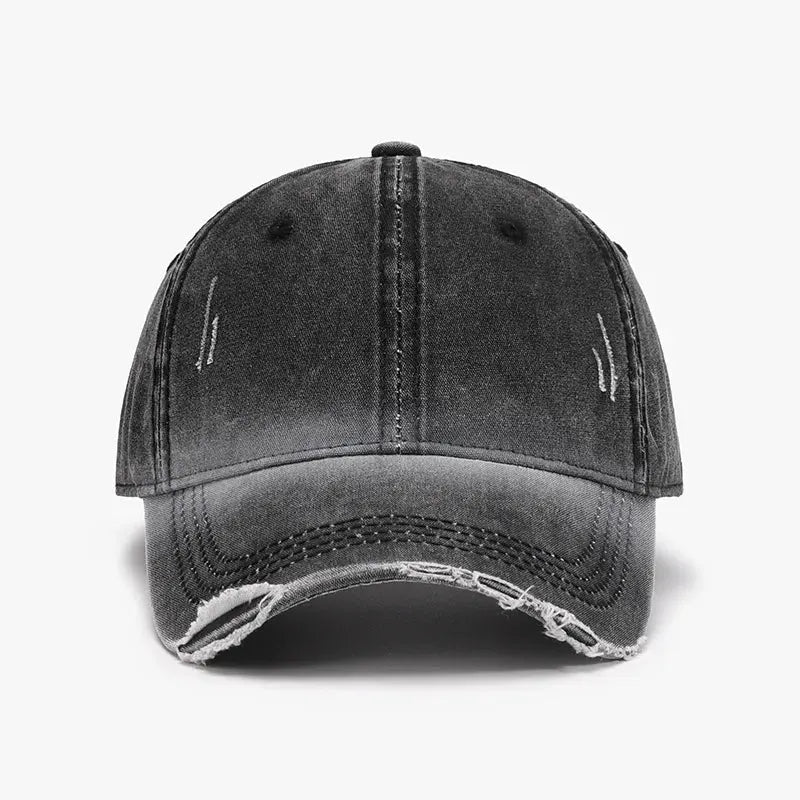 Distressed Washed Adjustable Baseball Cap by Partner Label