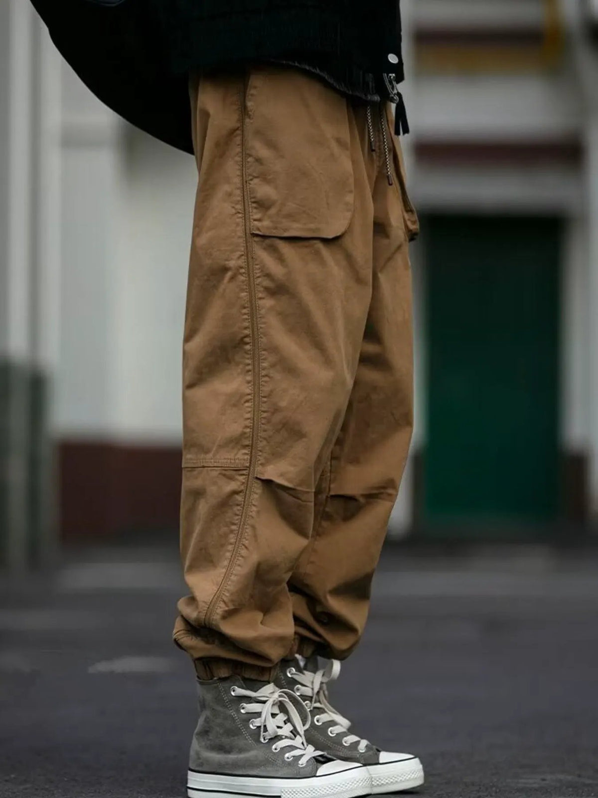 Men's Plus Size Relaxed Fit Cargo Pants by Partner Label