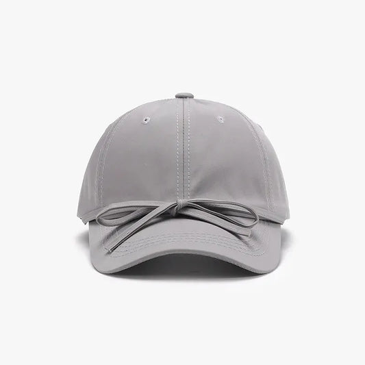 Tied Bow Cotton Baseball Cap by Partner Label