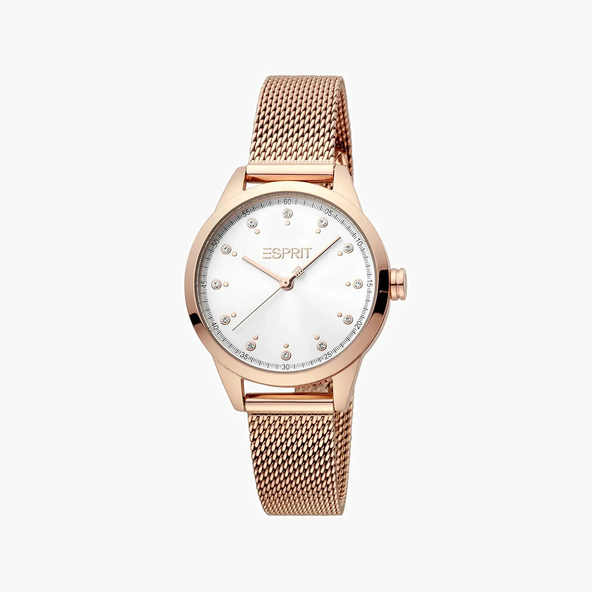 Esprit Women's Rose Gold Stainless Steel Watch, Silver Dial | ES1L259M1095 by ESPRIT