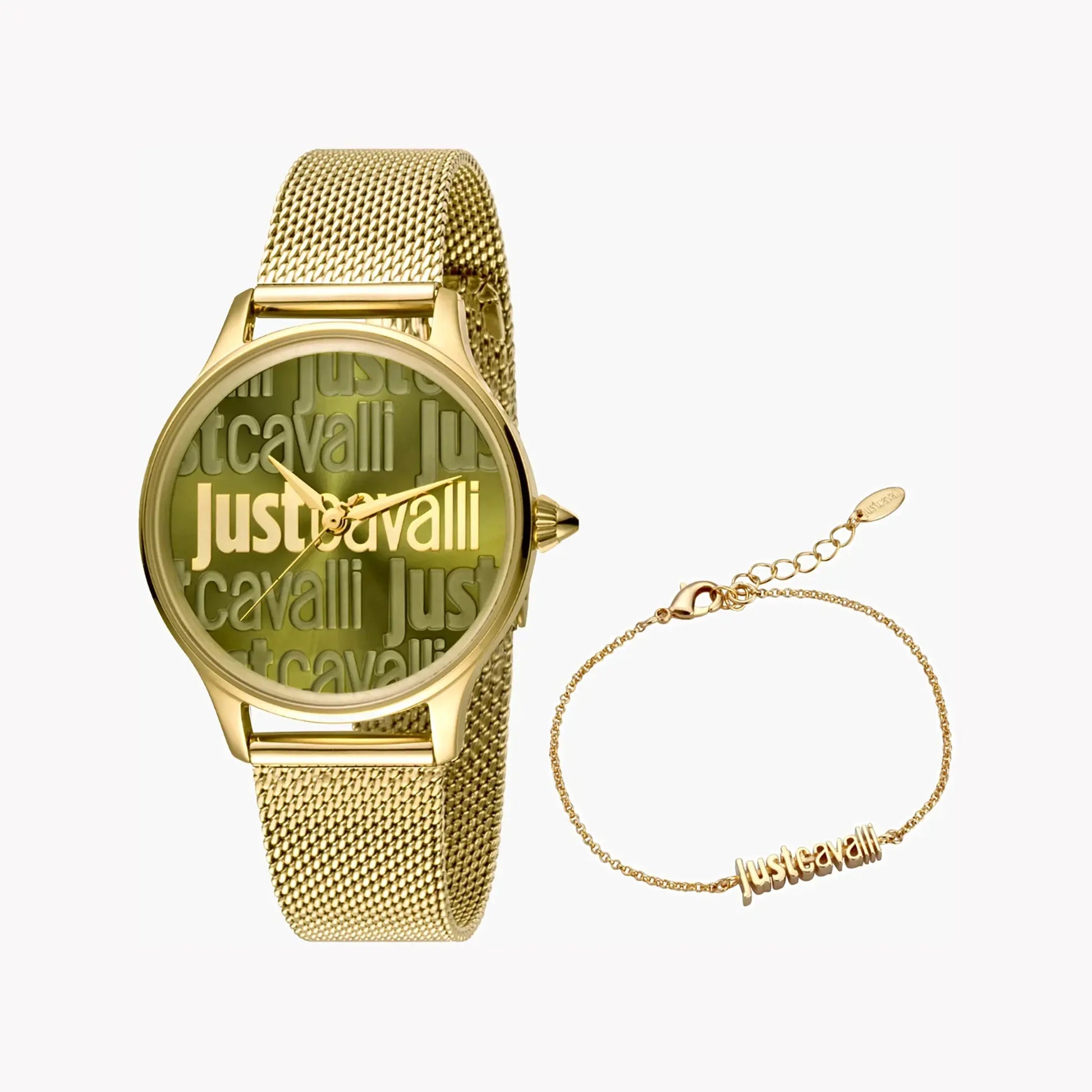 Just Cavalli Women's Gold Watch, Green Dial | Jc1l032m0275 by JUST CAVALLI