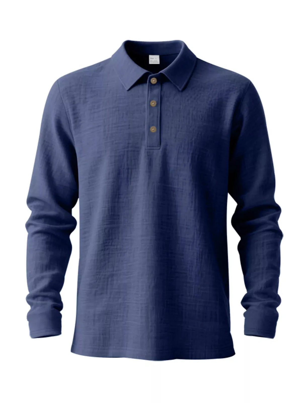 Men's Full Size Classic Long Sleeve Polo Plus Size by Trendsi
