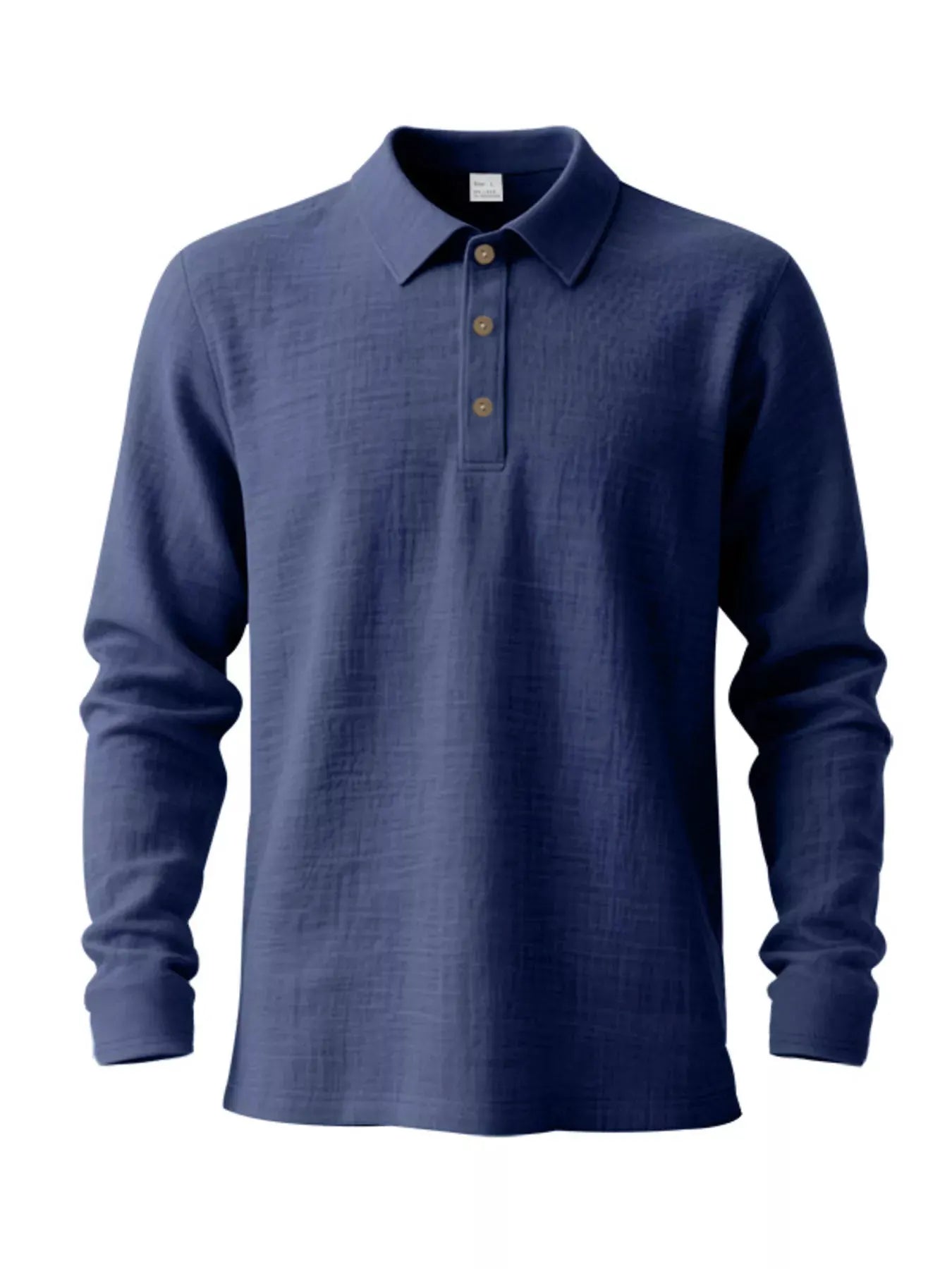 Men's Full Size Classic Long Sleeve Polo Plus Size by Trendsi