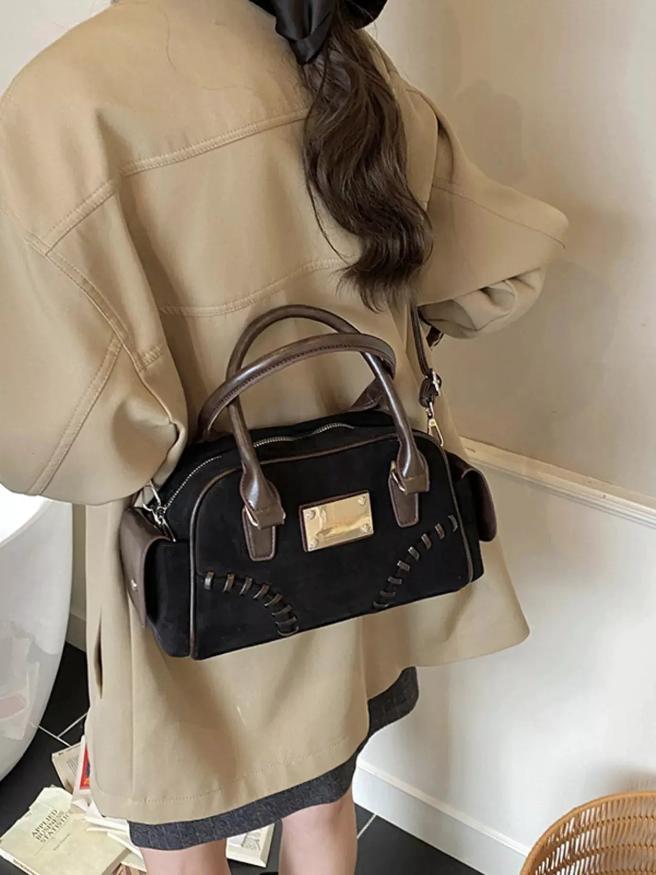 Vintage Top Handle Crossbody Bag by Partner Label