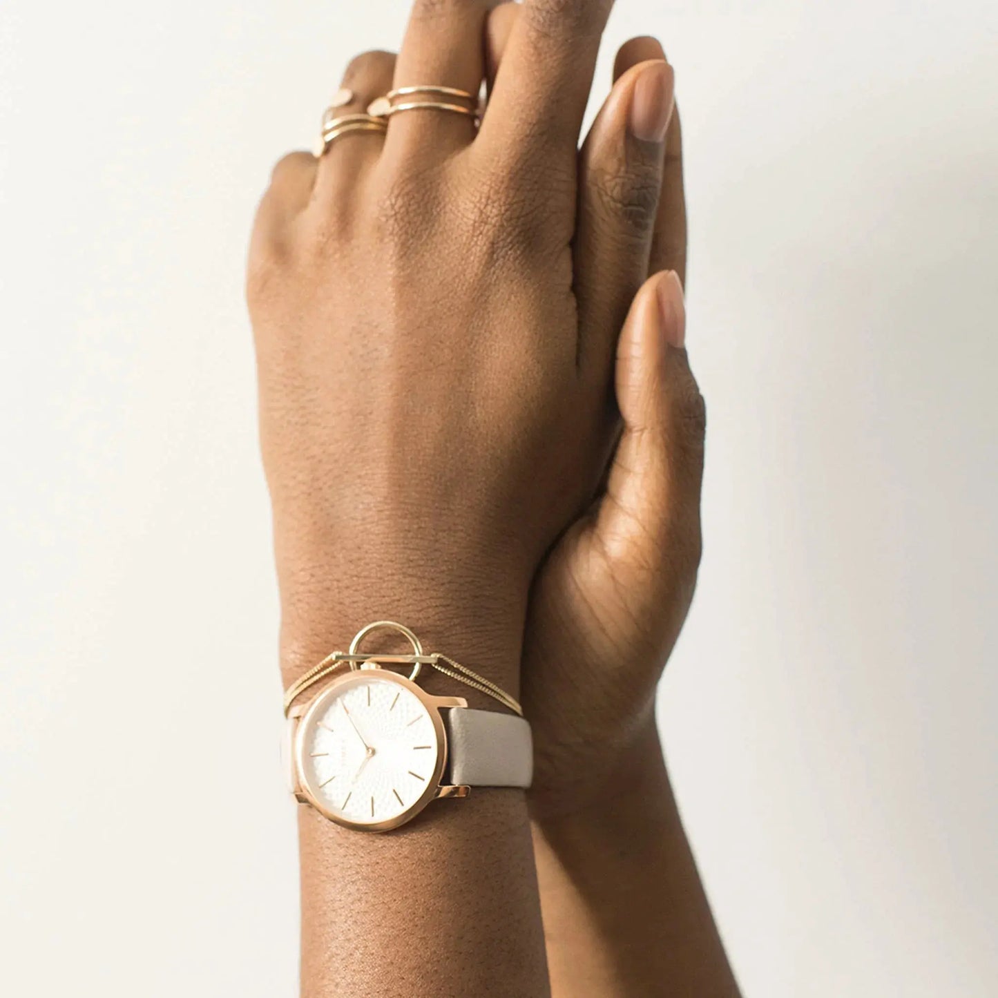 Timex Women's Pink Leather Watch, Silver Dial | Tw2r85200 by TIMEX
