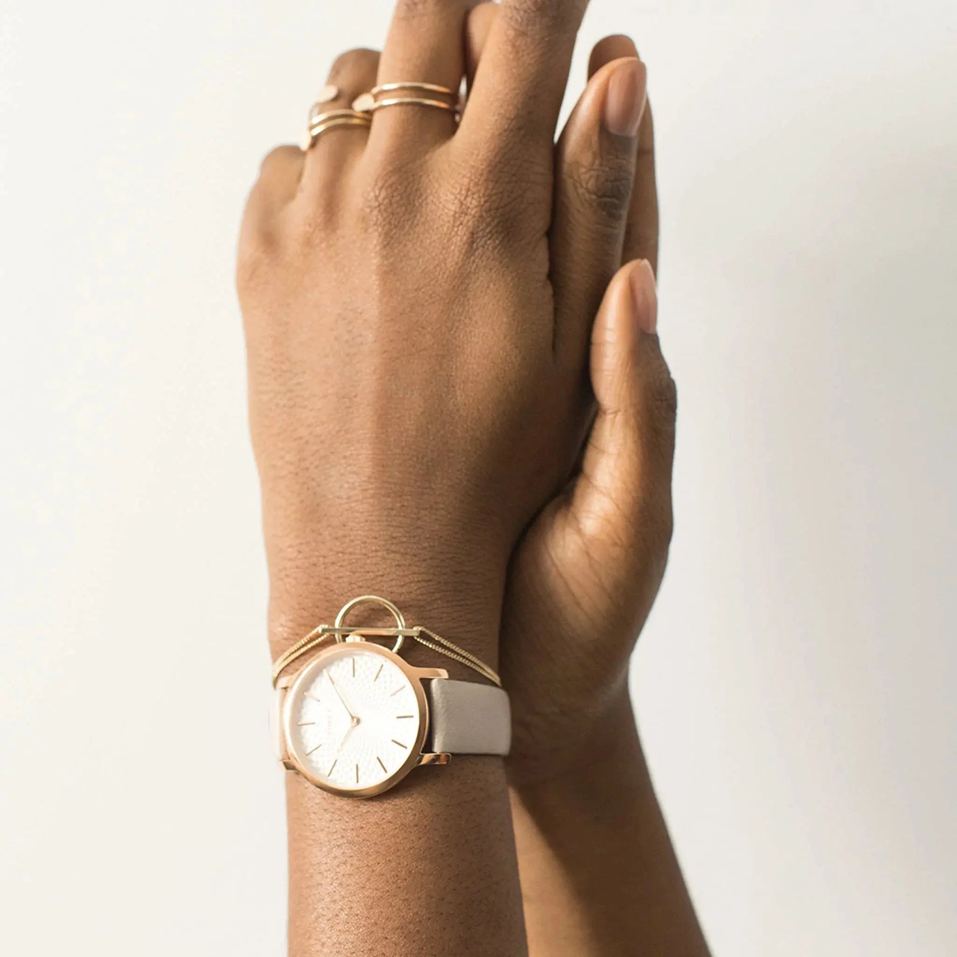 Timex Women's Pink Leather Watch, Silver Dial | Tw2r85200 by TIMEX