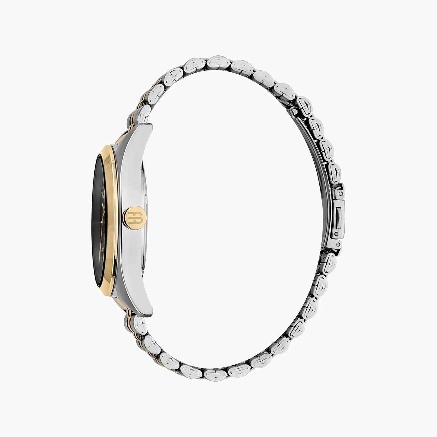 Esprit Men's Silver & Gold Stainless Steel Watch, Black Dial | Es1g250m0045 by ESPRIT