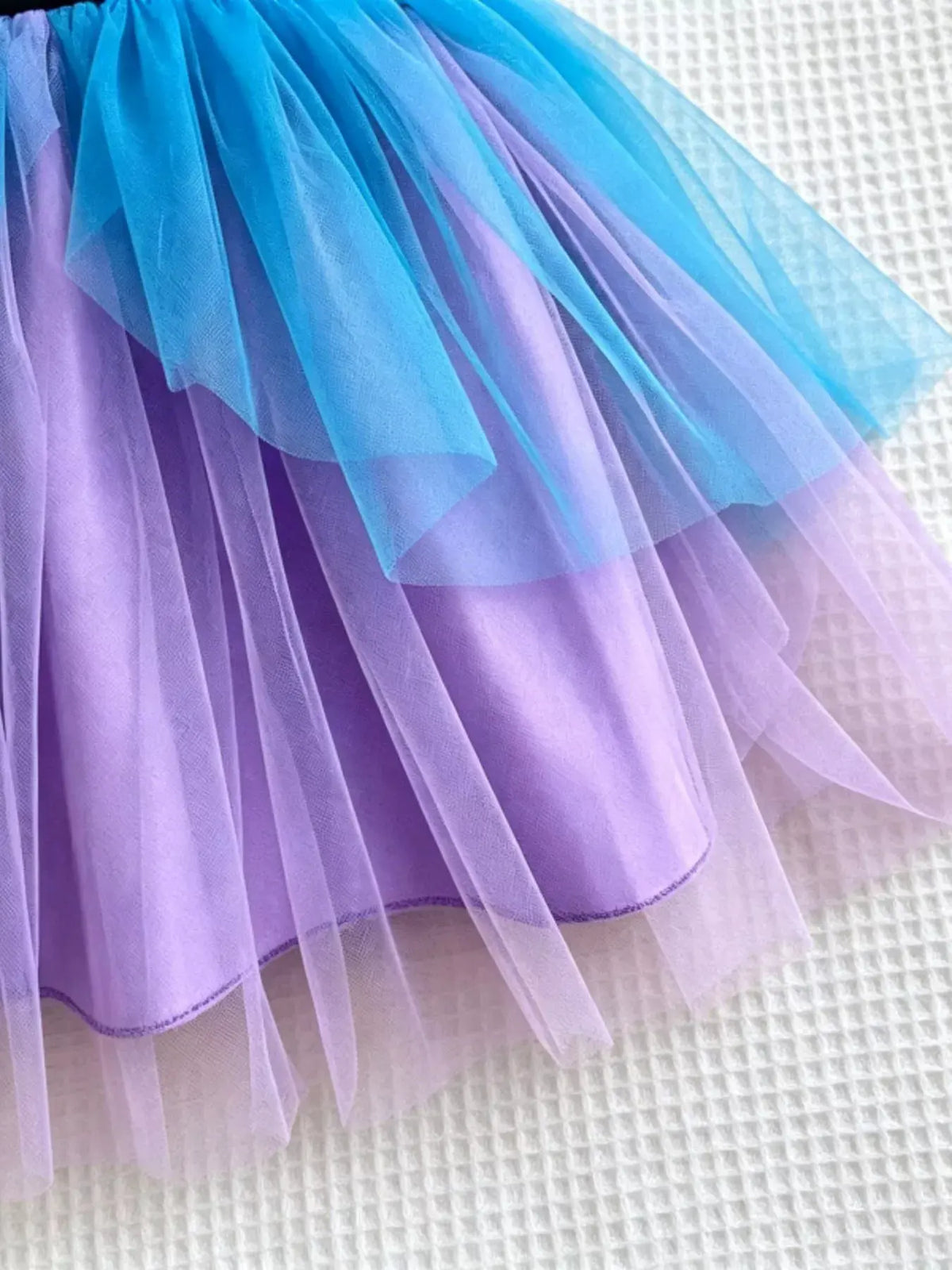 Children's Halloween Skeleton Graphic Tulle Tutu Dress by Trendsi