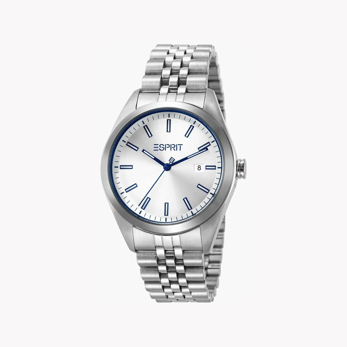 Esprit Men's Silver Stainless Steel Watch, Silver Dial | Es1g242m0025 by ESPRIT