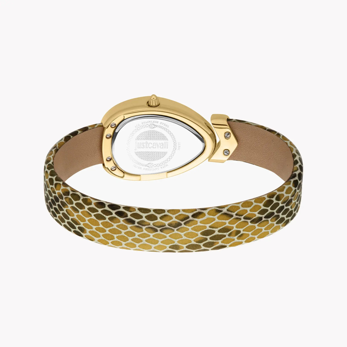 Just Cavalli Women's Gold Leather Watch, Champagne Dial | Jc1l321l0035 by JUST CAVALLI