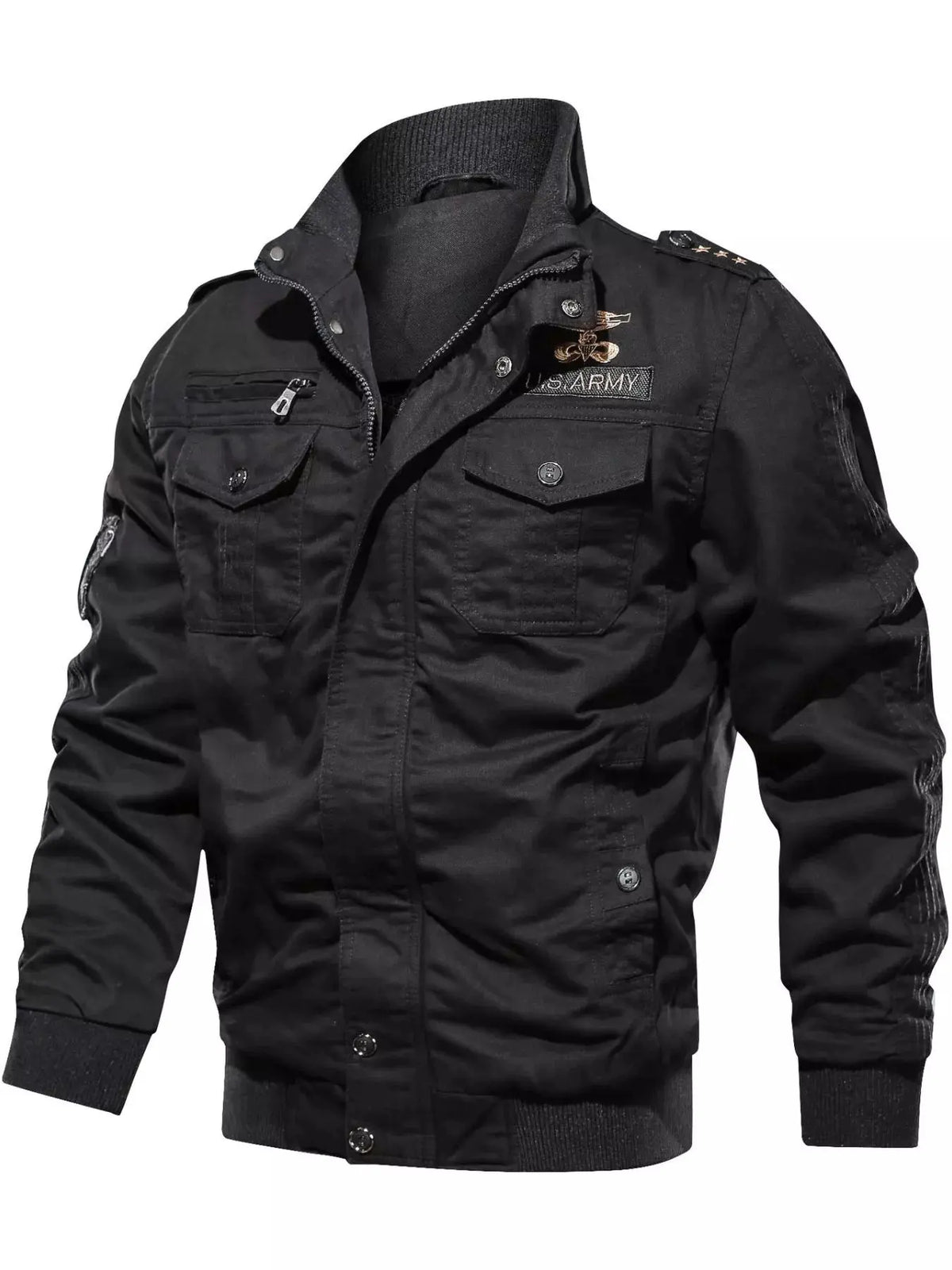 Men's Plus Size Zip Up Lightweight Bomber Jacket by Partner Label