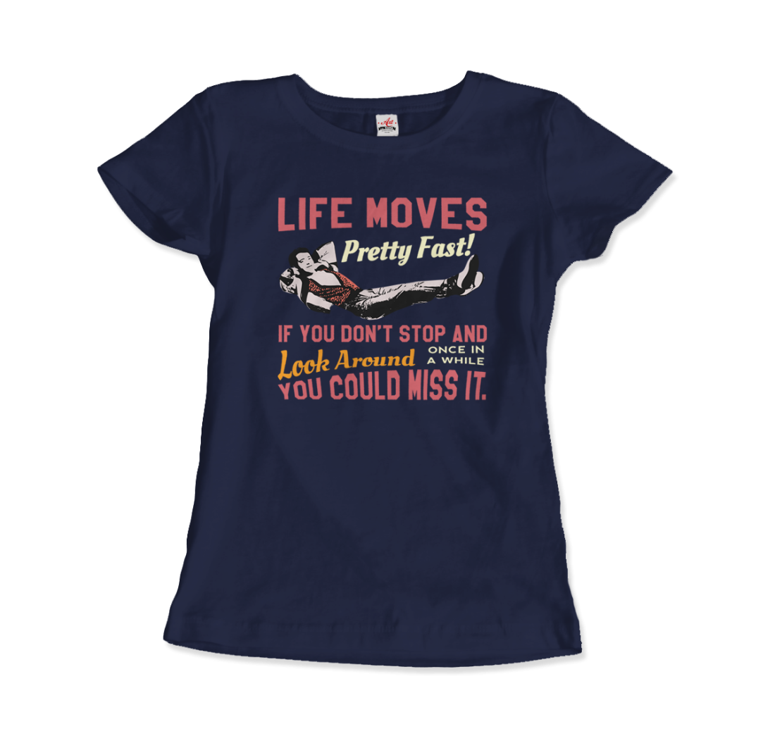 Ferris Bueller's Day Off Life Moves Pretty Fast t-shirt by Art-O-Rama Shop