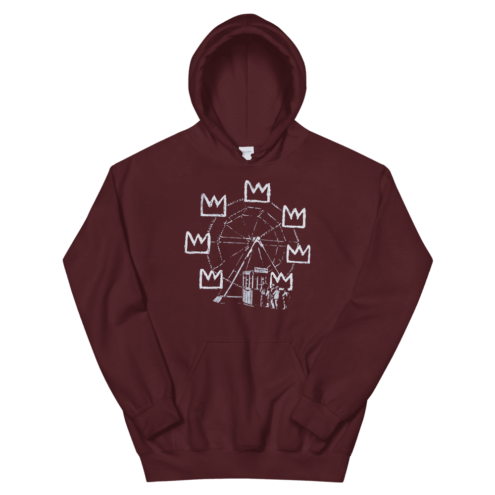 Banksy Ferris Wheel Artwork Unisex Hoodie by Art-O-Rama Shop