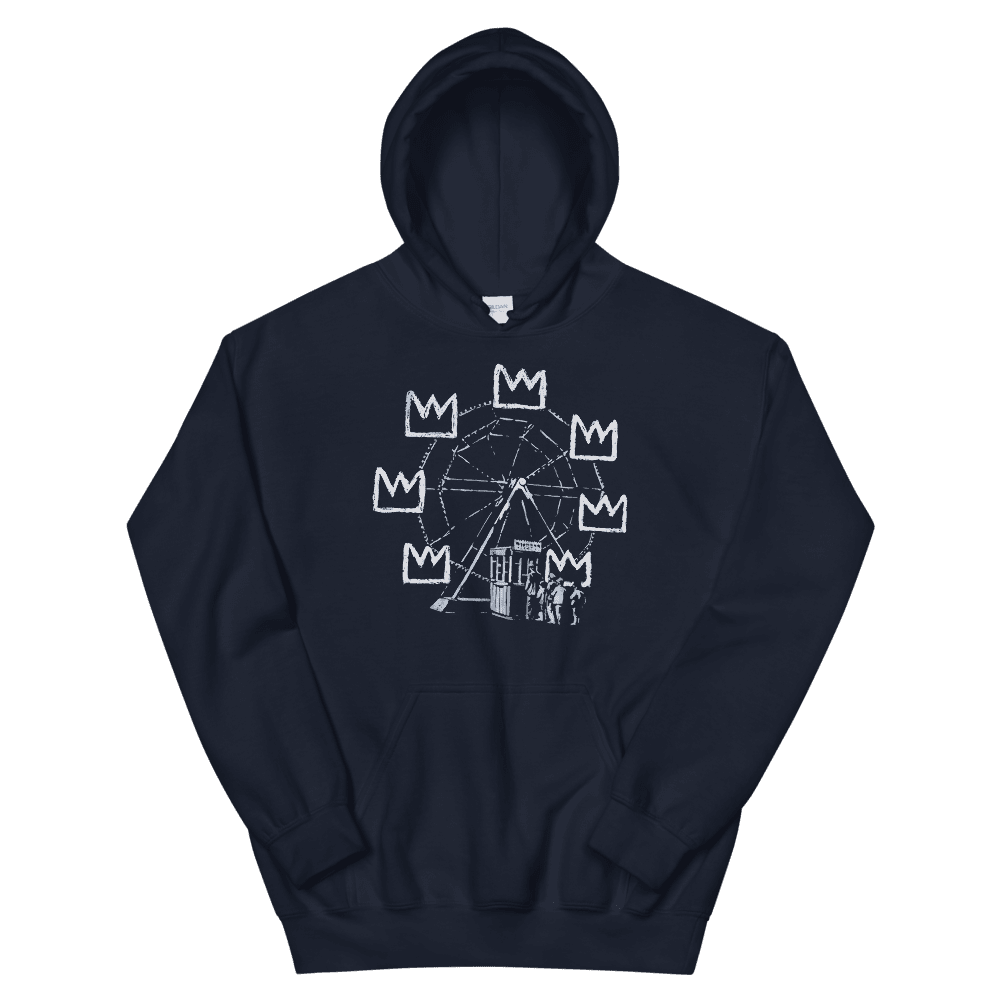Banksy Ferris Wheel Artwork Unisex Hoodie by Art-O-Rama Shop