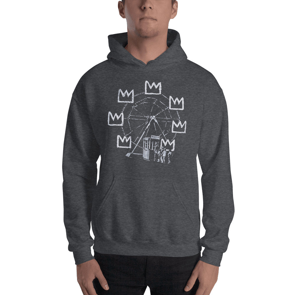 Banksy Ferris Wheel Artwork Unisex Hoodie by Art-O-Rama Shop